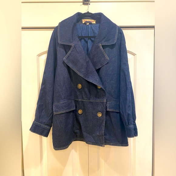 NWOT Free people denim car coat - Picture 4 of 10